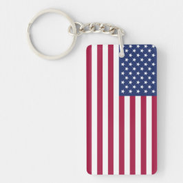Amerikanska flagganakryl Keychain (siddubbelt)