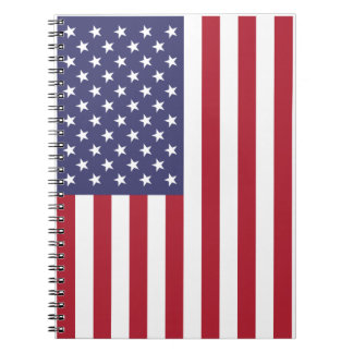 Amerikanska flaggananteckningsbok anteckningsbok
