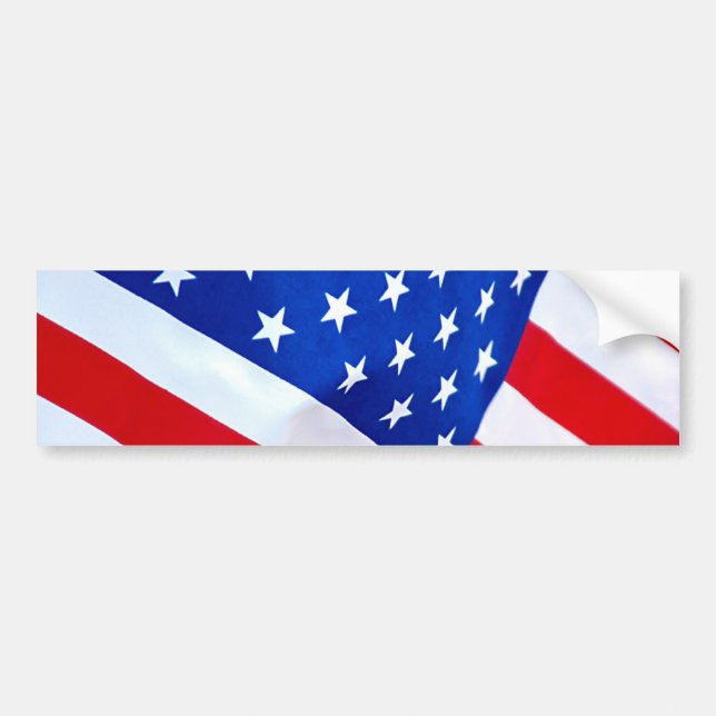 Amerikanska flagganbildekal bildekal (Framsidan)