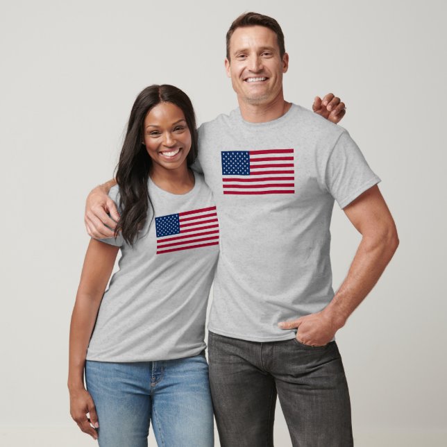 Amerikanska flaggancamoskjorta t shirt (Unisex)