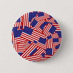 Amerikanska flagganCollage Knapp