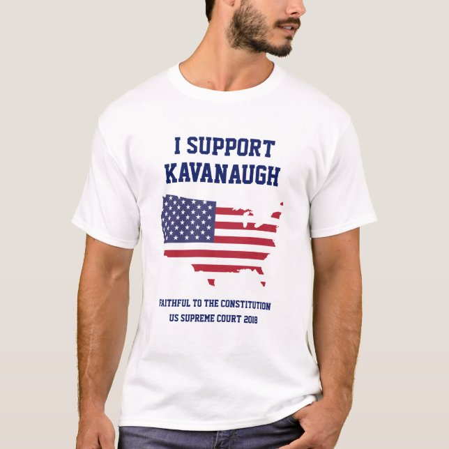 AMERIKANSKA FLAGGANdomare Brett Kavanaugh SCOTUS T Shirt (Framsida)
