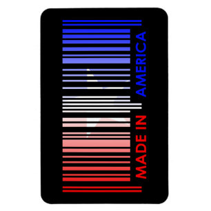 Amerikanska flagganfärgpuben kodifierar design magnet
