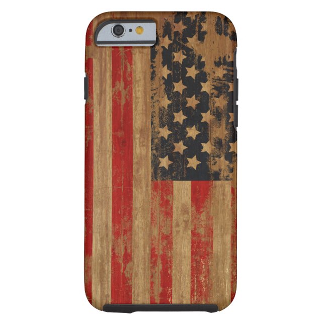 Amerikanska flagganfodral Case-Mate iPhone skal (Baksidan)