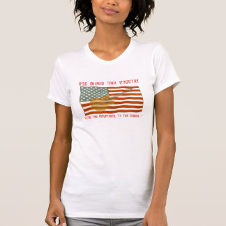 Amerikanska flaggangitarrT-tröja T-shirt