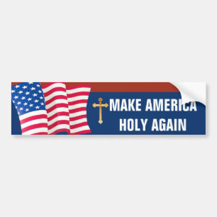 Amerikanska flagganguldkor bildekal