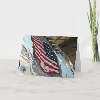 Amerikanska flagganhälsningkort kort