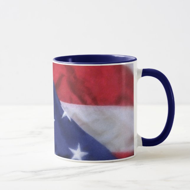 Amerikanska flaggankaffemugg mugg (Höger)