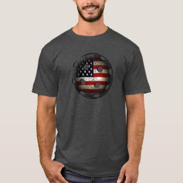 Amerikanska flagganknipaboll USA T Shirt