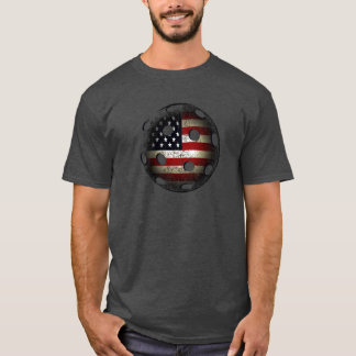 Amerikanska flagganknipaboll USA T Shirt