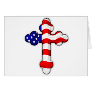 Amerikanska flaggankor hälsningskort