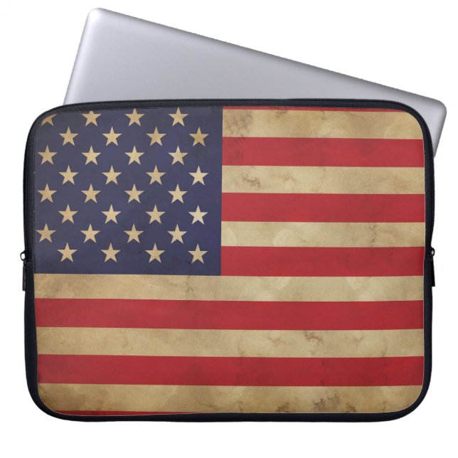 Amerikanska flagganlaptop sleeve (Framsidan)