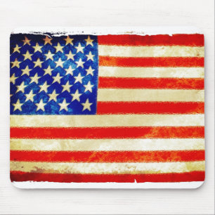 Amerikanska flagganmousepad Juli 4 Musmatta