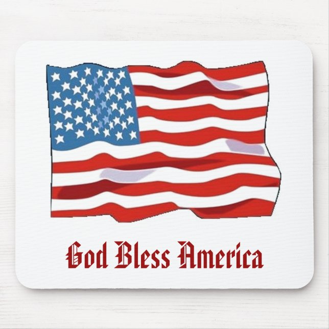 Amerikanska flagganmousepad musmatta (Framsidan)