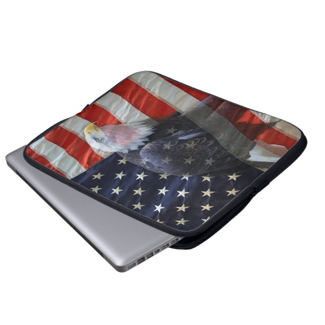 Amerikanska flagganörn laptop sleeve (Framre botten)