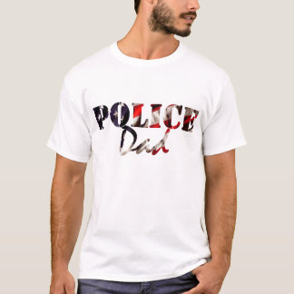 Amerikanska flagganpolispappa t-shirt