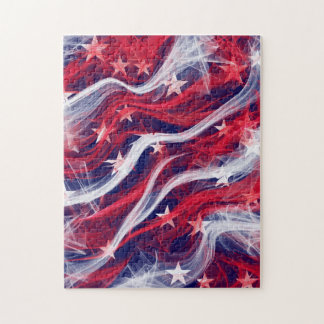 Amerikanska flagganpussel pussel