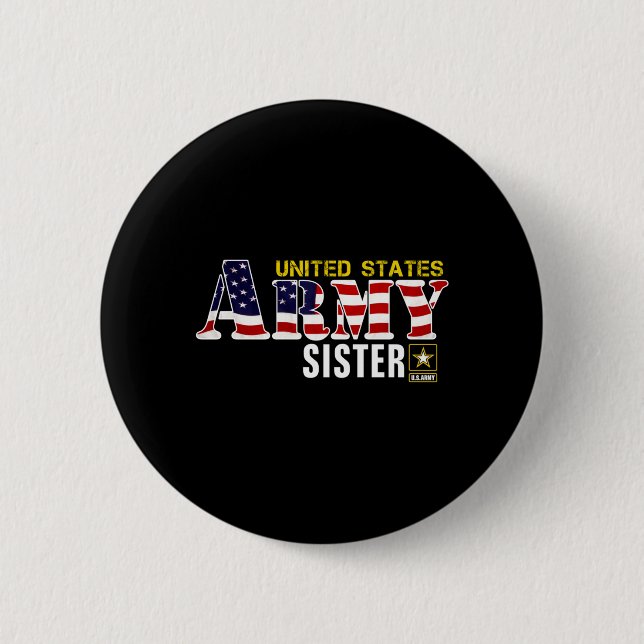 Amerikanska flaggans amerikanska armésyster vetera knapp (Framsida)