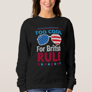 Amerikanska flaggans glasögon för coola för britti t shirt