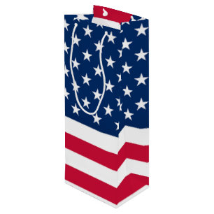 Amerikanska flaggans presentpåse för vin