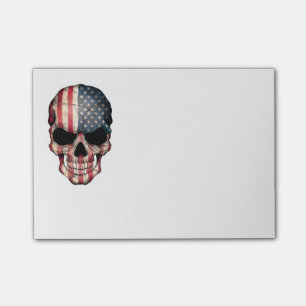 Amerikanska flagganskalle post-it block