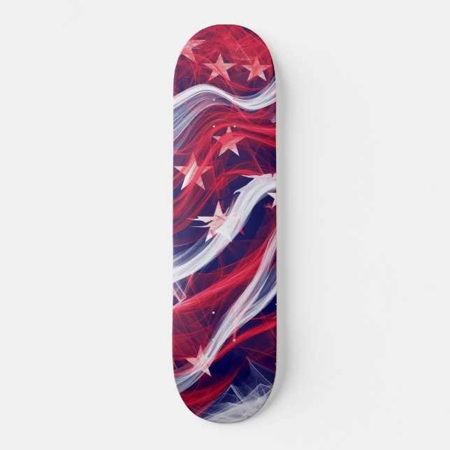 Amerikanska flagganskateboard mini skateboard bräda 18,5 cm (Framsida)