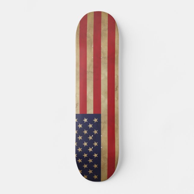 Amerikanska flagganSkateboard Old School Skateboard Bräda 18 Cm (Framsida)