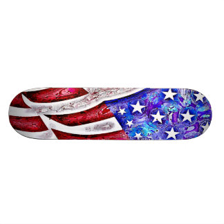 AMERIKANSKA FLAGGANSkateboard Old School Skateboard Bräda 21,6 Cm