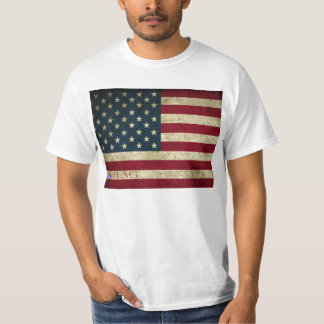Amerikanska flagganskjorta t-shirt