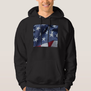 Amerikanska flagganstjärnamanar hoodie