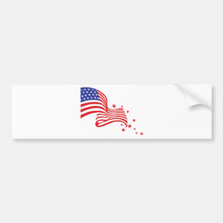 Amerikanska flagganstjärnor bildekal