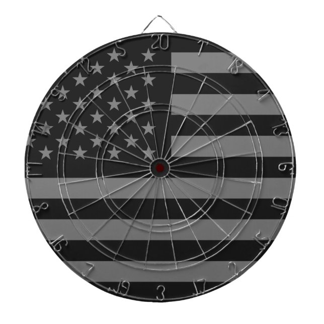 Amerikanska flaggansvartgrått piltavla (Framsidan)