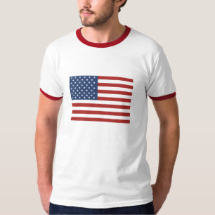 Amerikanska flaggant-skjorta t-shirt