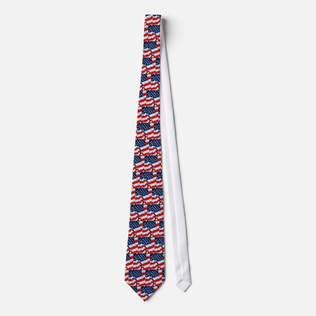 Amerikanska flagganTie Slips (Framsida)
