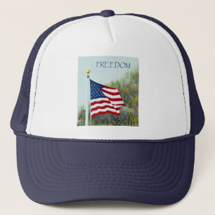Amerikanska flaggantruckerkeps keps