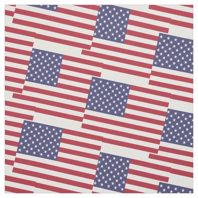 Amerikanska flaggantyg tyg (Provkarta)