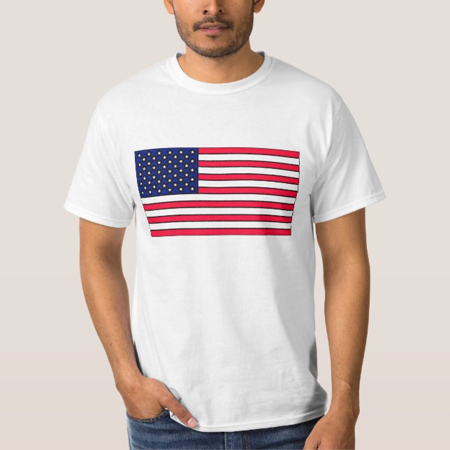 Amerikanska flagganutslagsplats t-shirt (Framsida)