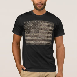 Amerikanska flagganvintage 9 tee