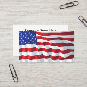 Amerikanska flagganvisitkortdesign visitkort