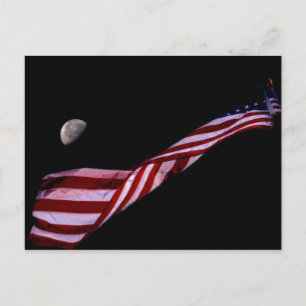 Amerikanska flagganvykort vykort