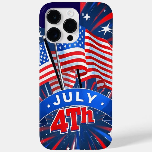 Amerikanska Flaggor 4 juli (Baksida)