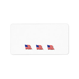 Amerikanska Flaggor Adressetikett