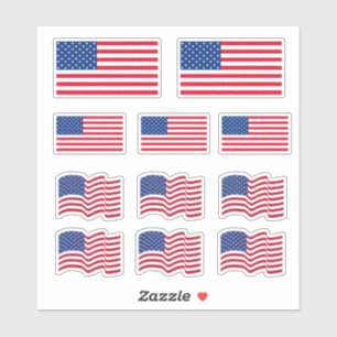 Amerikanska flaggor dekaler 