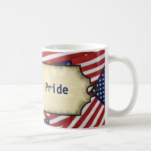 Amerikanska flaggor kaffemugg