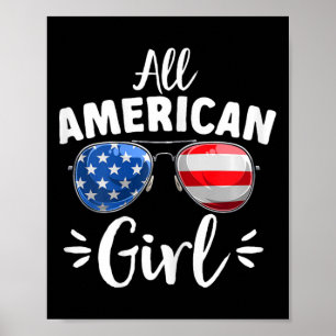 Amerikanska flickor 4 juli poster