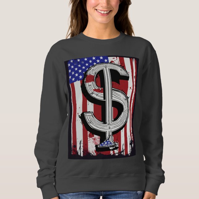 Amerikanska flickors T-Shirt - Snyggt och patrioti (Framsida)