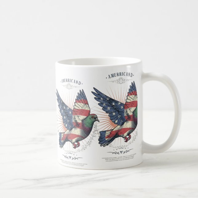 Amerikanska flygande Pigeon Classic Mugg (Höger)