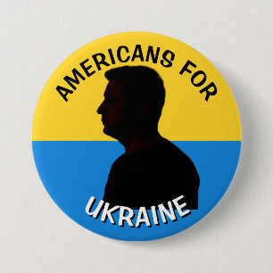 Amerikanska för Ukraina Stöd för Zelenskyy Knapp