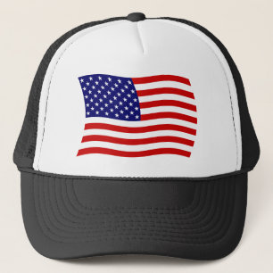 Amerikanska Förenta Staternas Flagg Hatt Truckerkeps