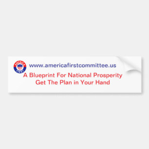 Amerikanska först-kommittén Bumper Sticker Bildekal